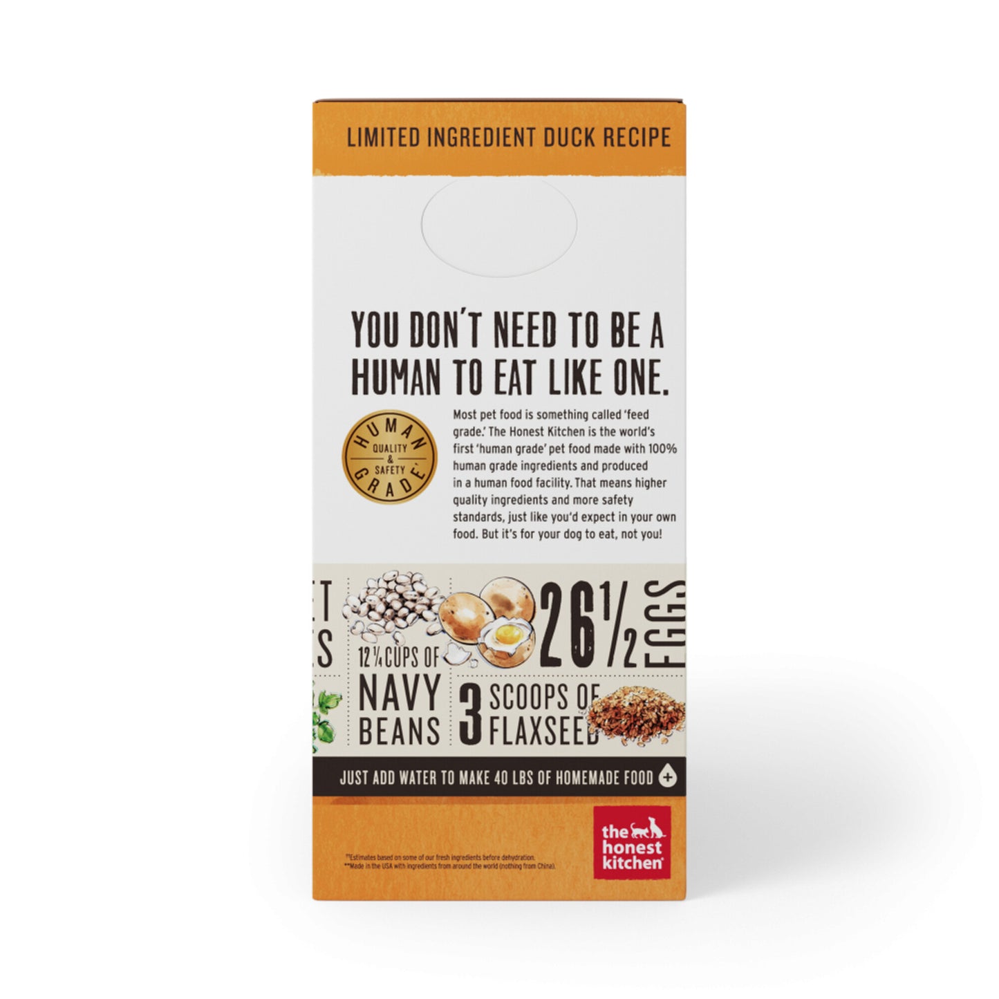 The Honest Kitchen Limited Ingredient Duck Recipe Dehydrated Dog Food