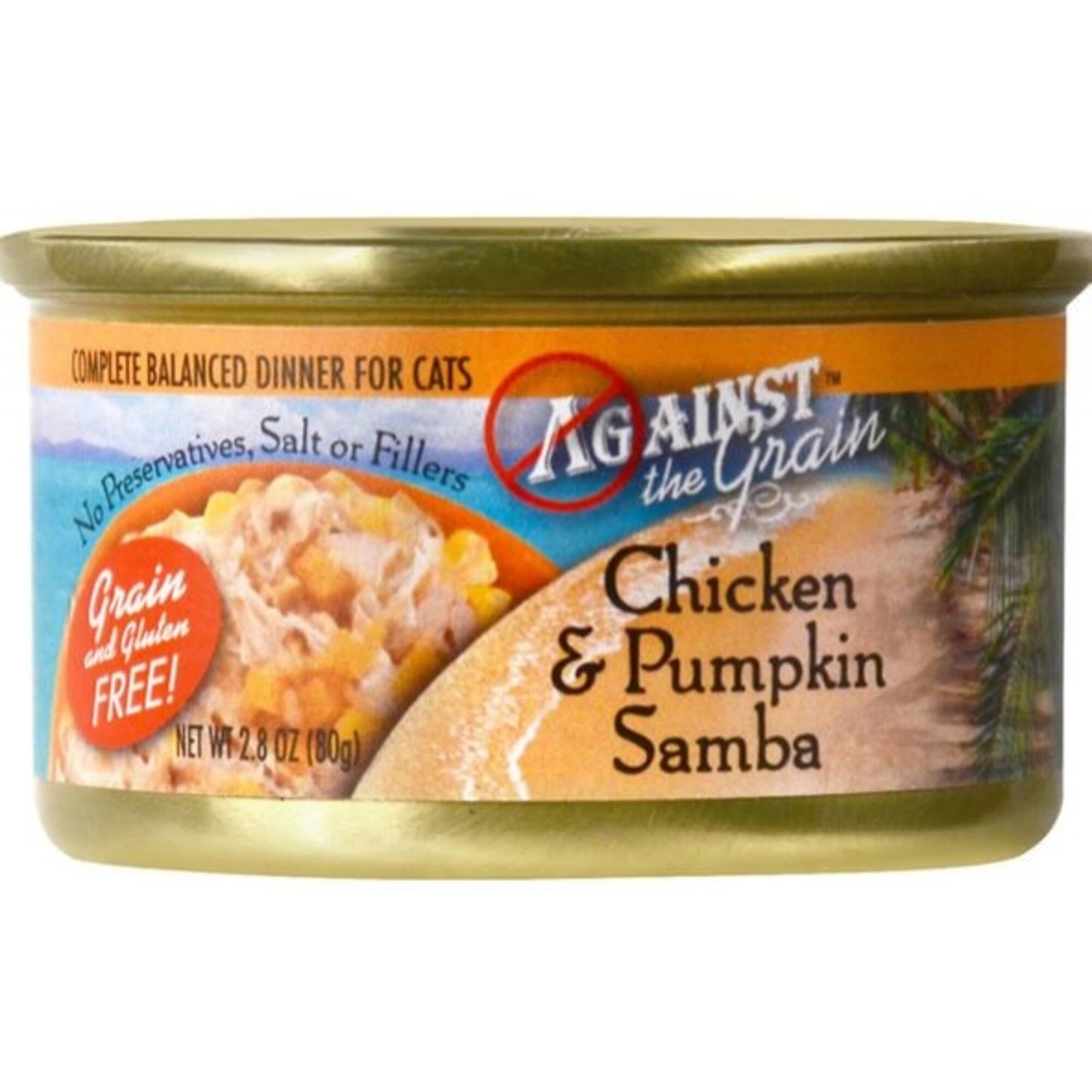 Against the Grain Chicken and Pumpkin Samba Canned Cat Food