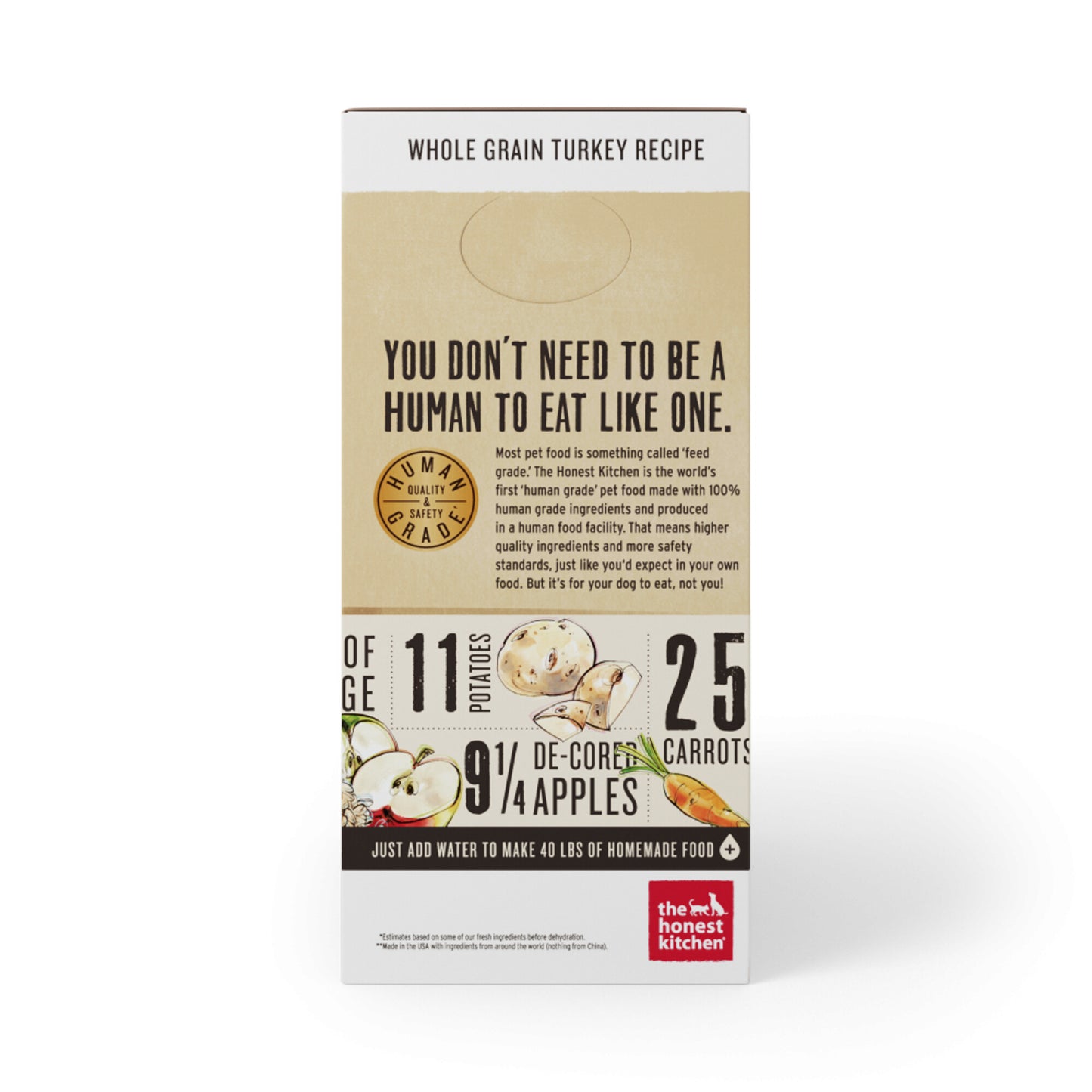 The Honest Kitchen Whole Grain Turkey Recipe Dehydrated Dog Food