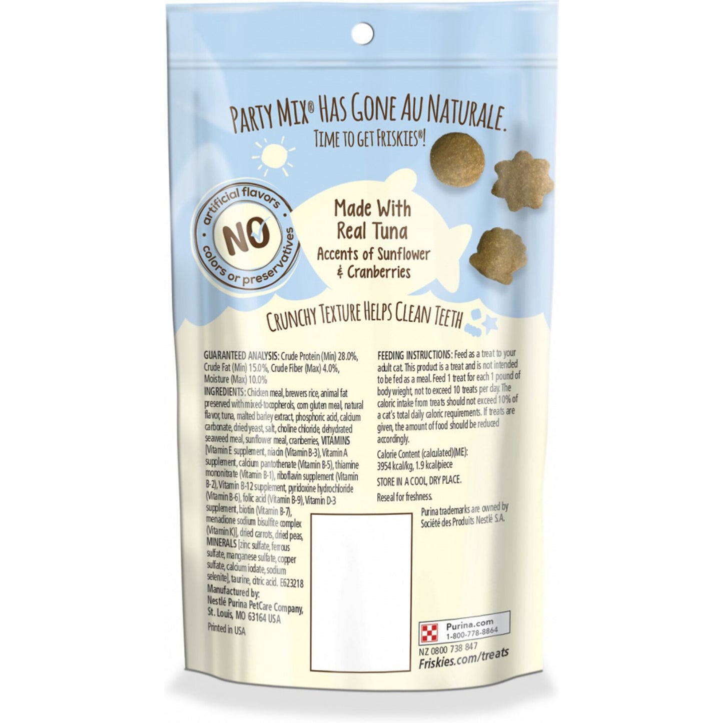 Friskies Party Mix Natural Yums with Real Tuna Cat Treats