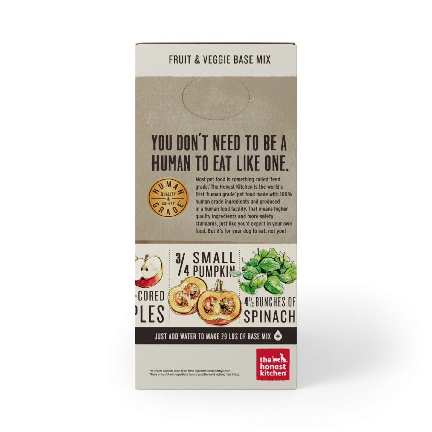 The Honest Kitchen Grain Free Fruit & Veggie Recipe Dog Food Base Mix