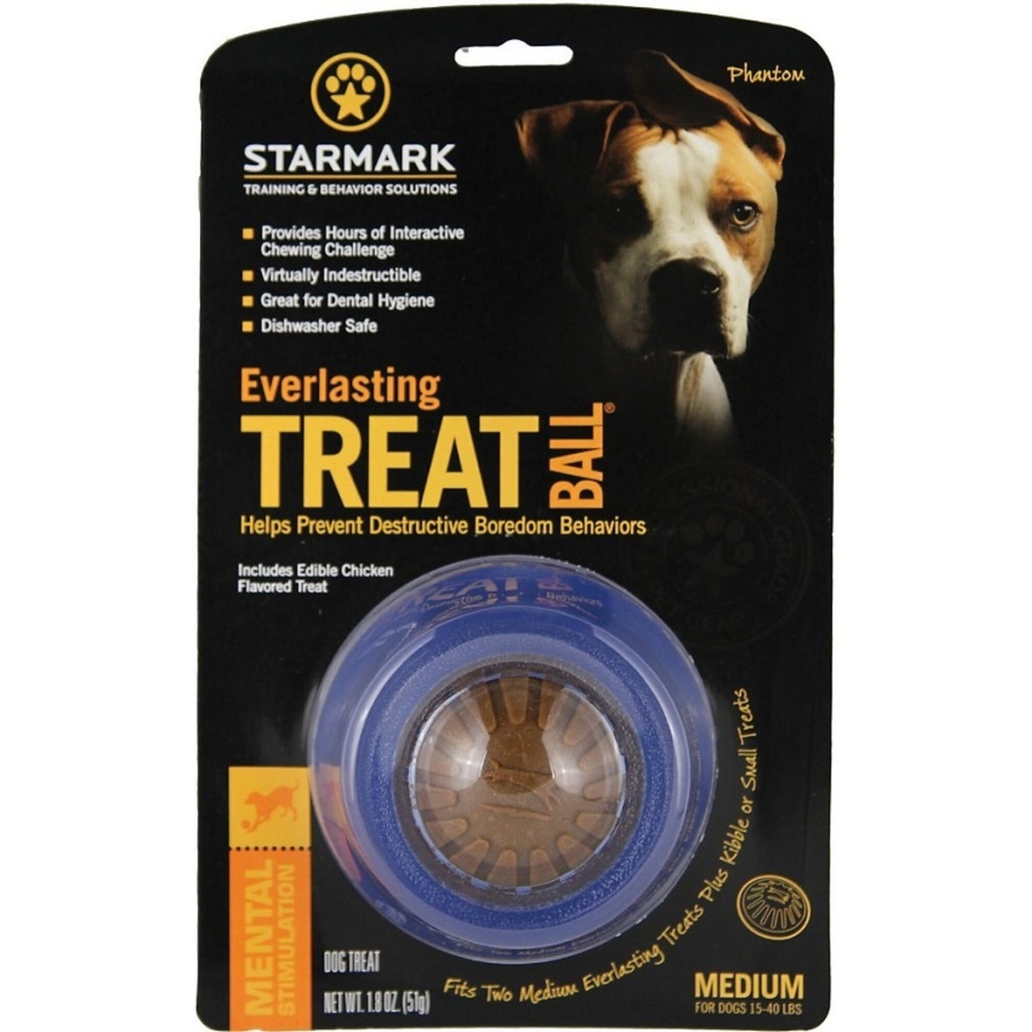 Starmark Everlasting Treat Ball Dog Chew Toy