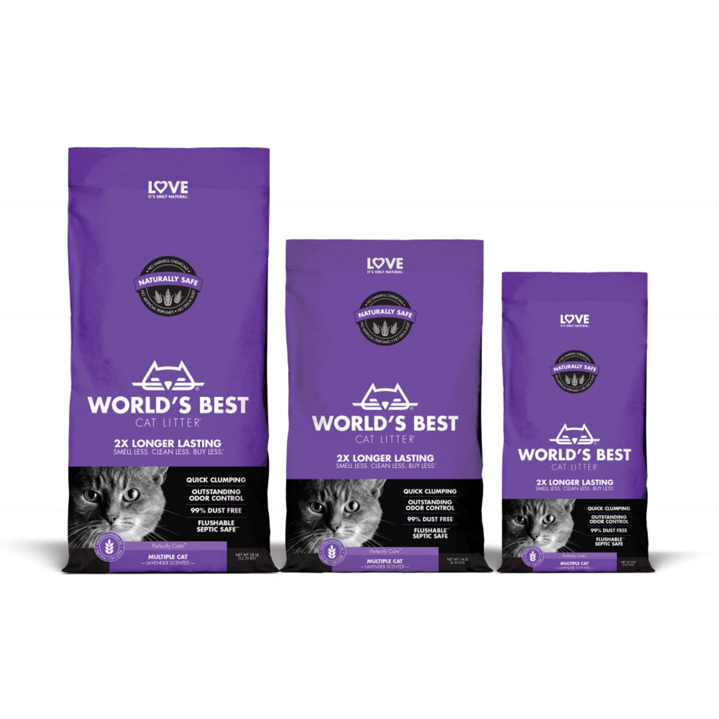 World's Best Lavender Scented Multiple Cat Clumping Formula Cat Litter