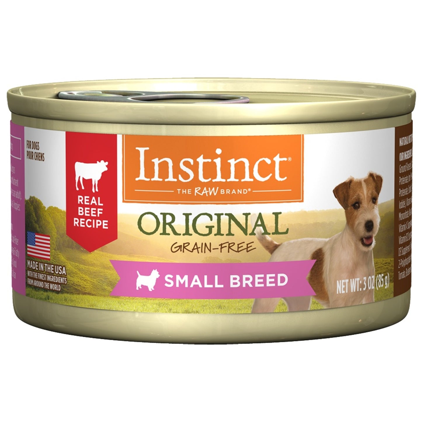 Instinct Small Breed Grain Free Real Beef Recipe Natural Canned Dog Food