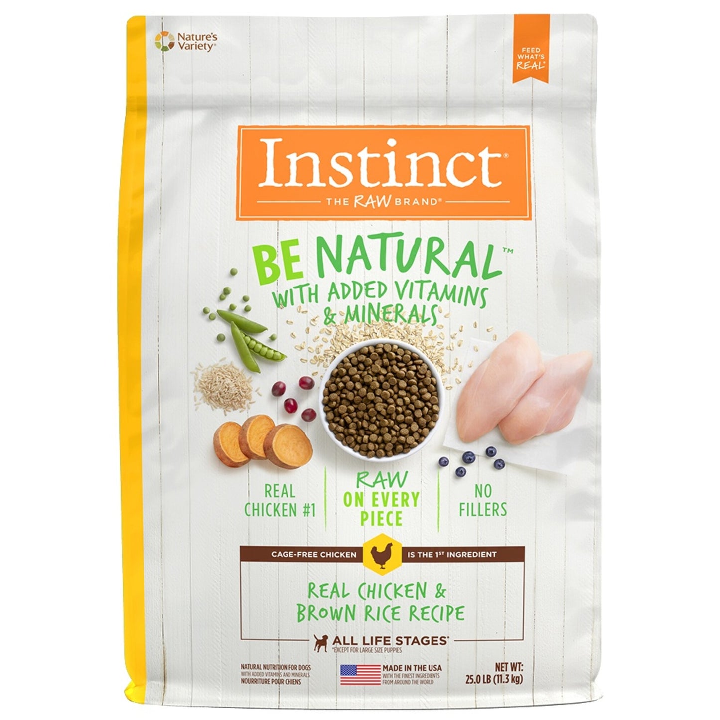 Instinct Be Natural Chicken & Brown Rice Recipe Dry Dog Food