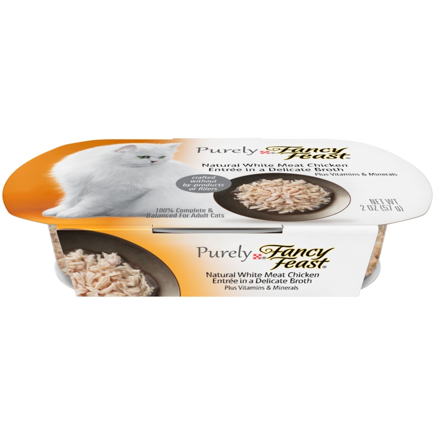 Fancy Feast Purely Natural White Meat Chicken Entree Cat Food Tray