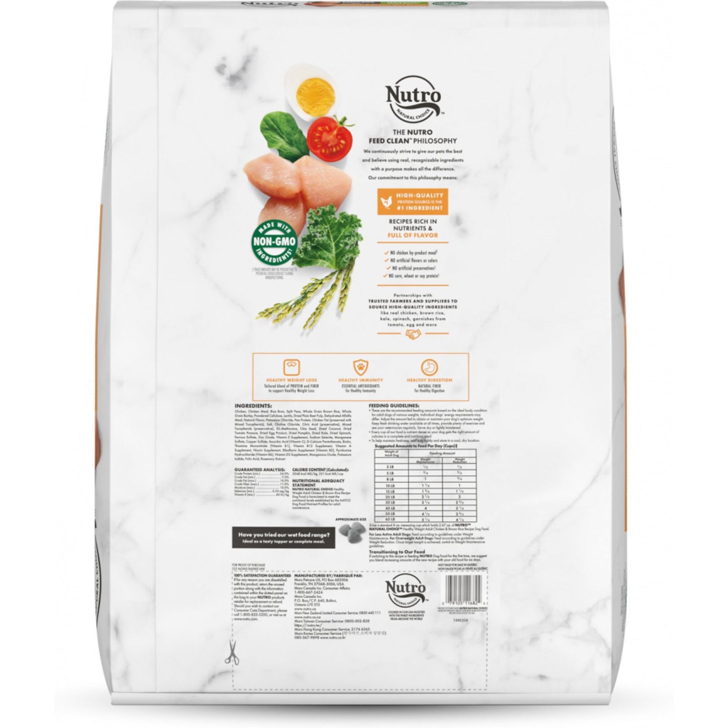 Nutro Wholesome Essentials Healthy Weight Adult Farm-Raised Chicken, Lentils & Sweet Potato Dry Dog Food