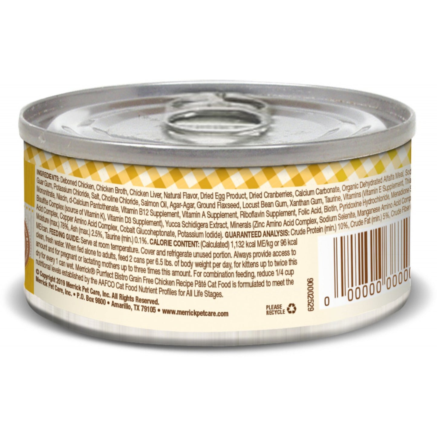 Merrick Purrfect Bistro Chicken Pate Grain Free Canned Cat Food