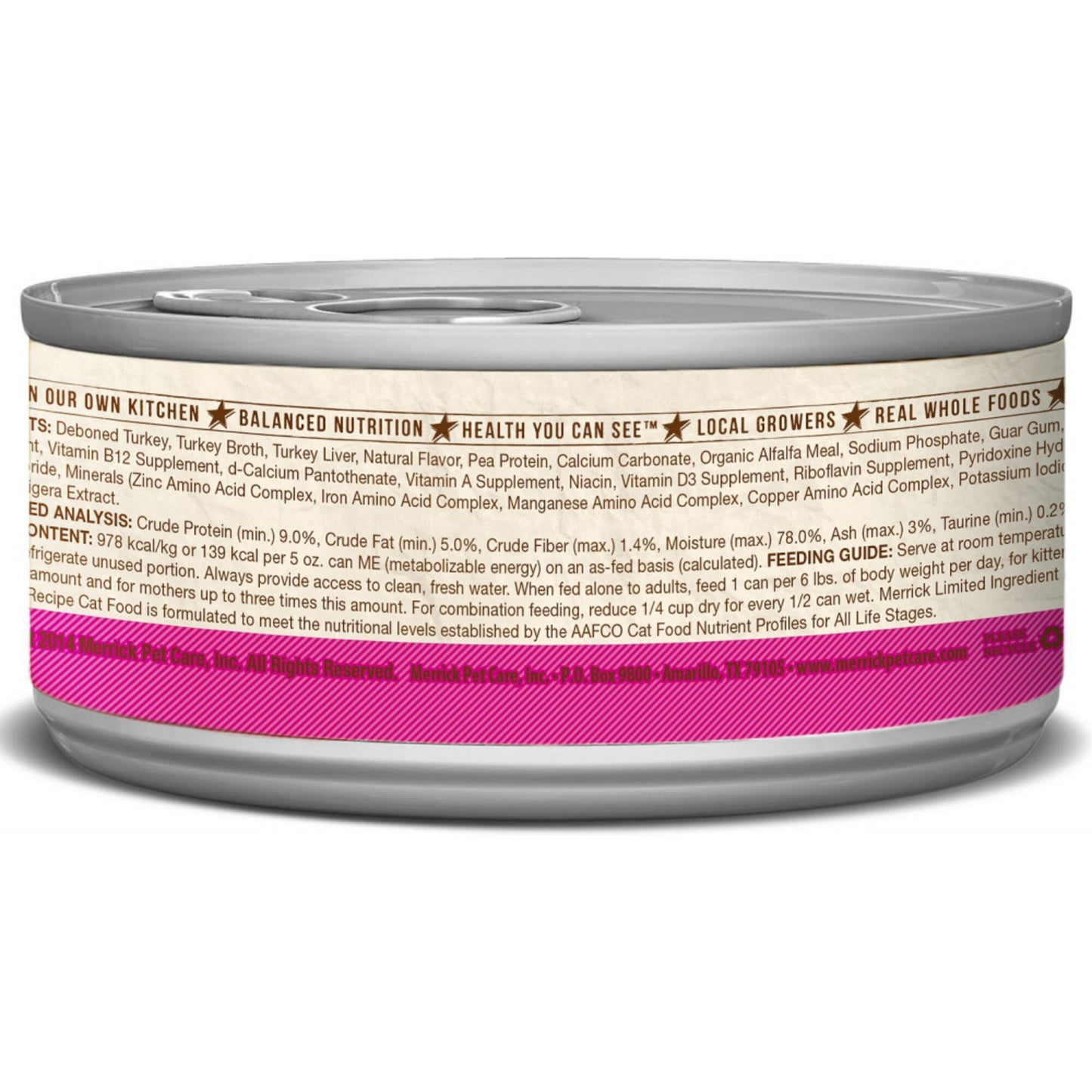 Merrick Limited Ingredient Diet Grain Free Real Turkey Pate Canned Cat Food