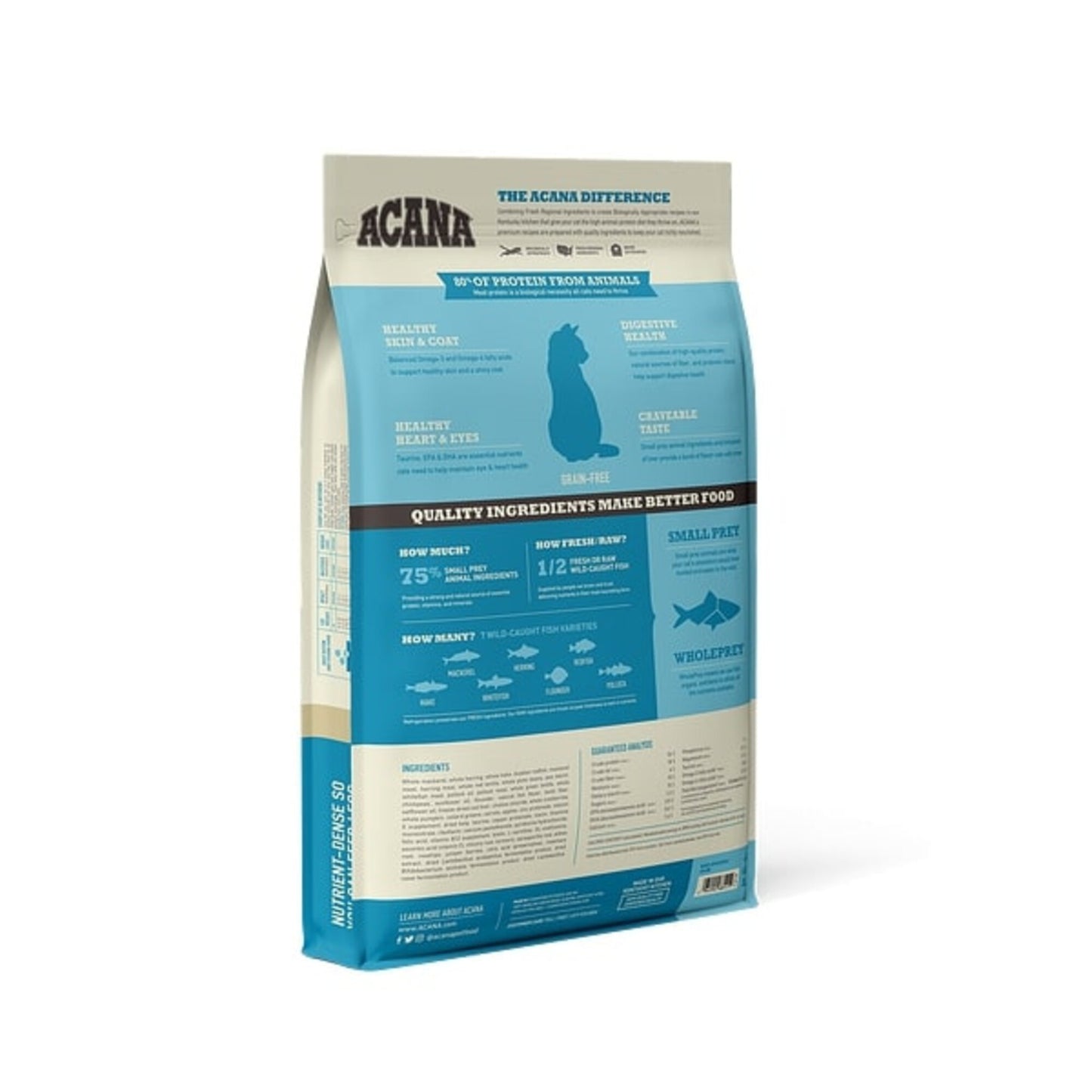 ACANA Grain Free Wild Atlantic Freeze Dried Coated Dry Cat Food