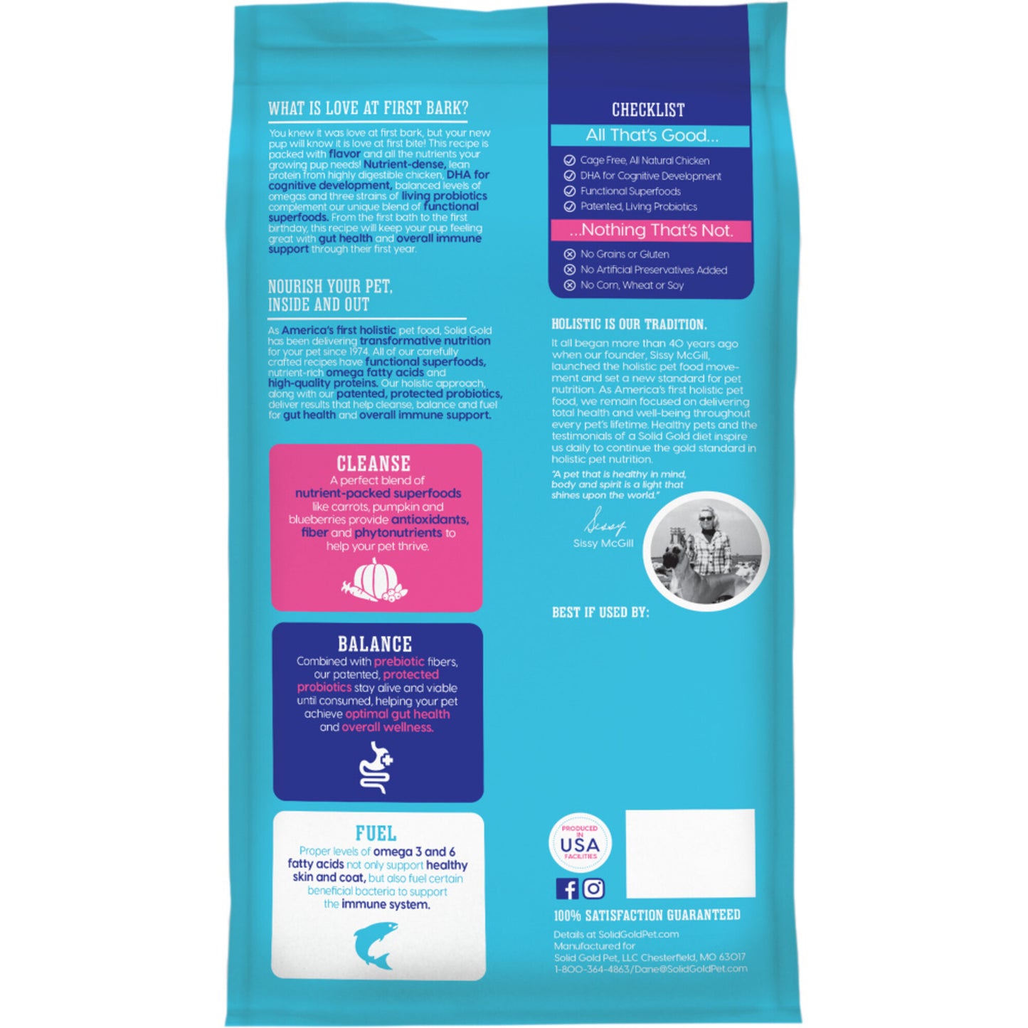 Solid Gold Love at First Bark Grain Free Puppy Recipe with Chicken, Potato, & Apples Dry Dog Food