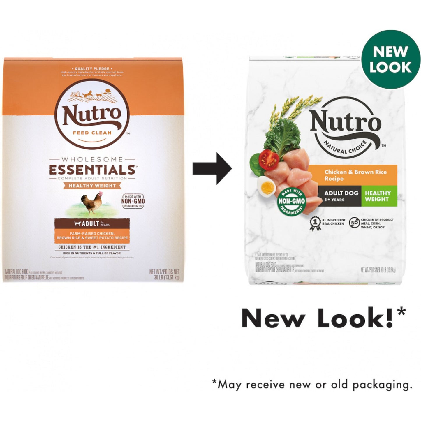 Nutro Wholesome Essentials Healthy Weight Adult Farm-Raised Chicken, Lentils & Sweet Potato Dry Dog Food