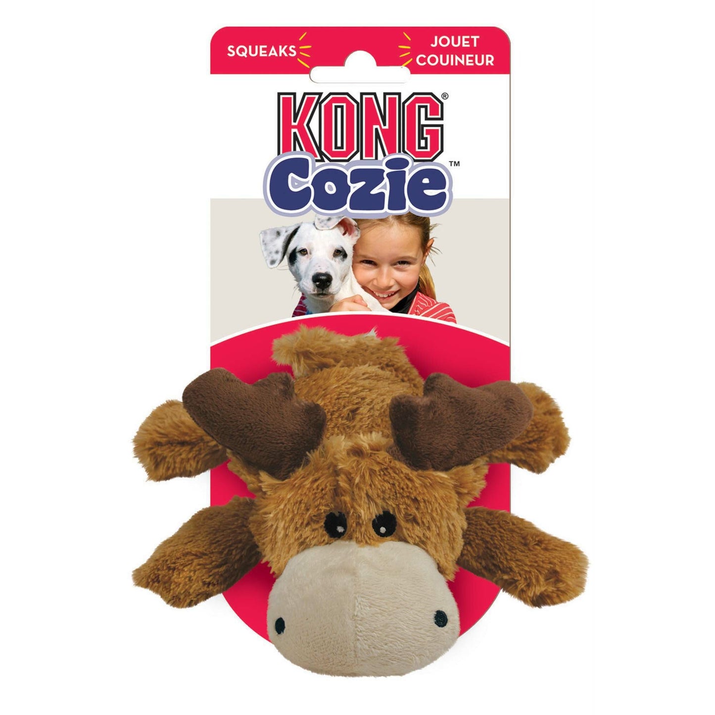 KONG Marvin Moose Cozie Plush Dog Toy
