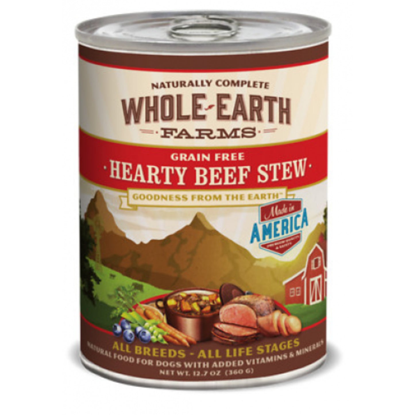 Whole Earth Farms Grain Free Hearty Beef Stew Canned Dog Food