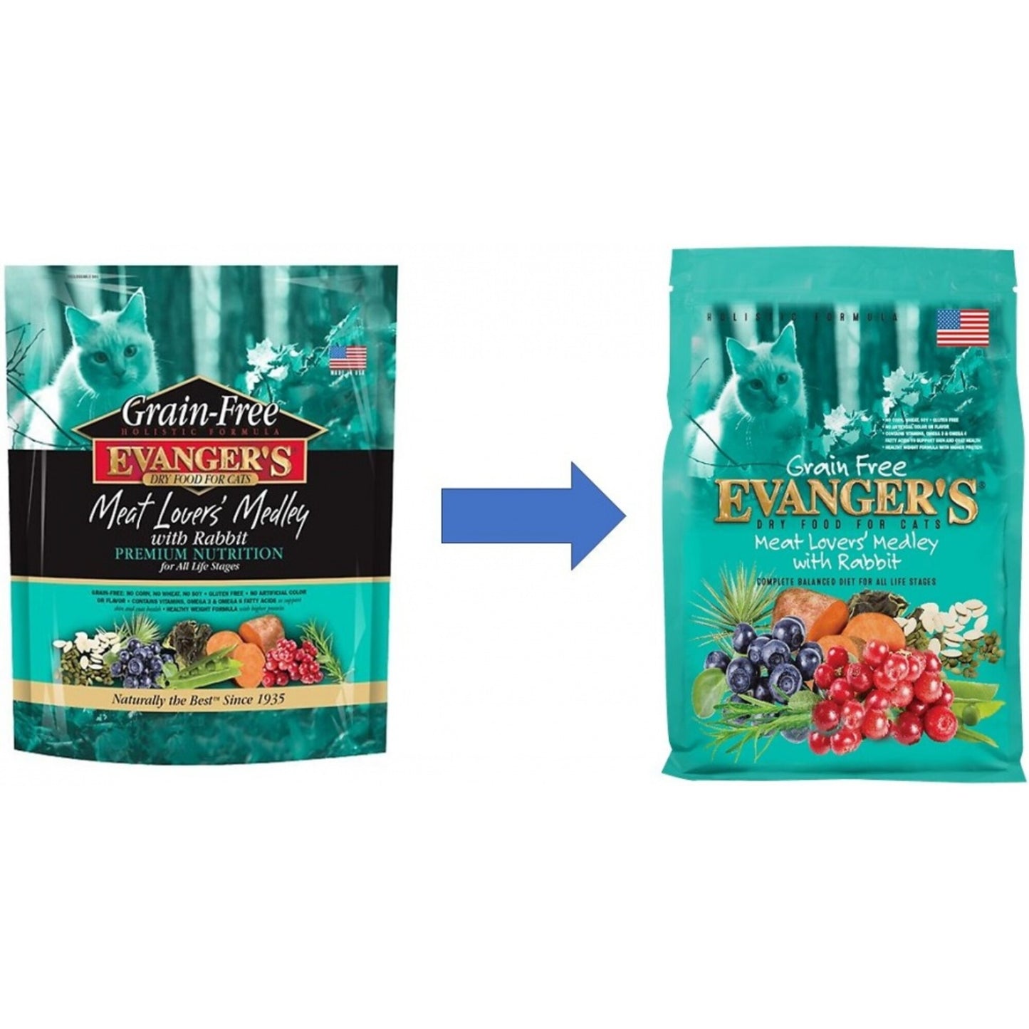 Evangers Grain Free Meat Lover's Medley with Rabbit Dry Cat Food