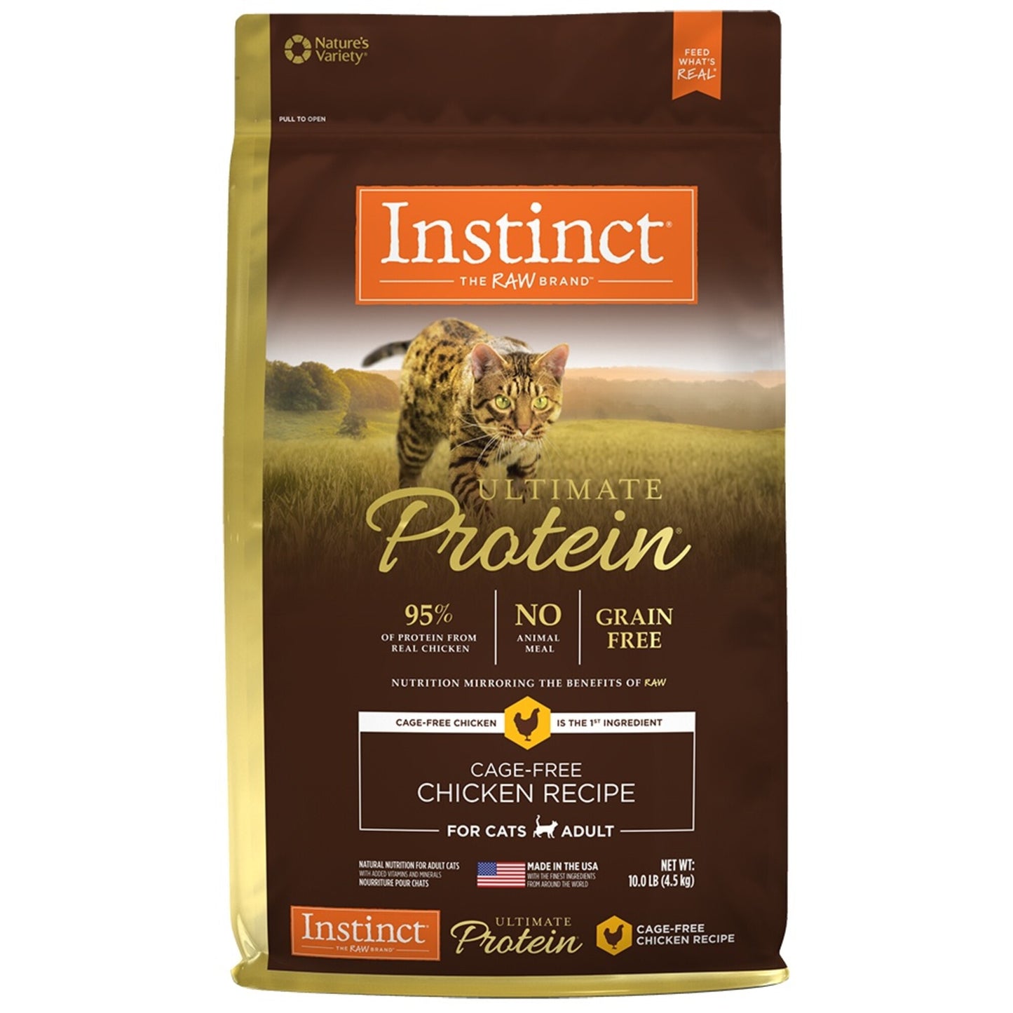 Instinct Ultimate Protein Adult Grain Free Cage Free Chicken Recipe Natural Dry Cat Food