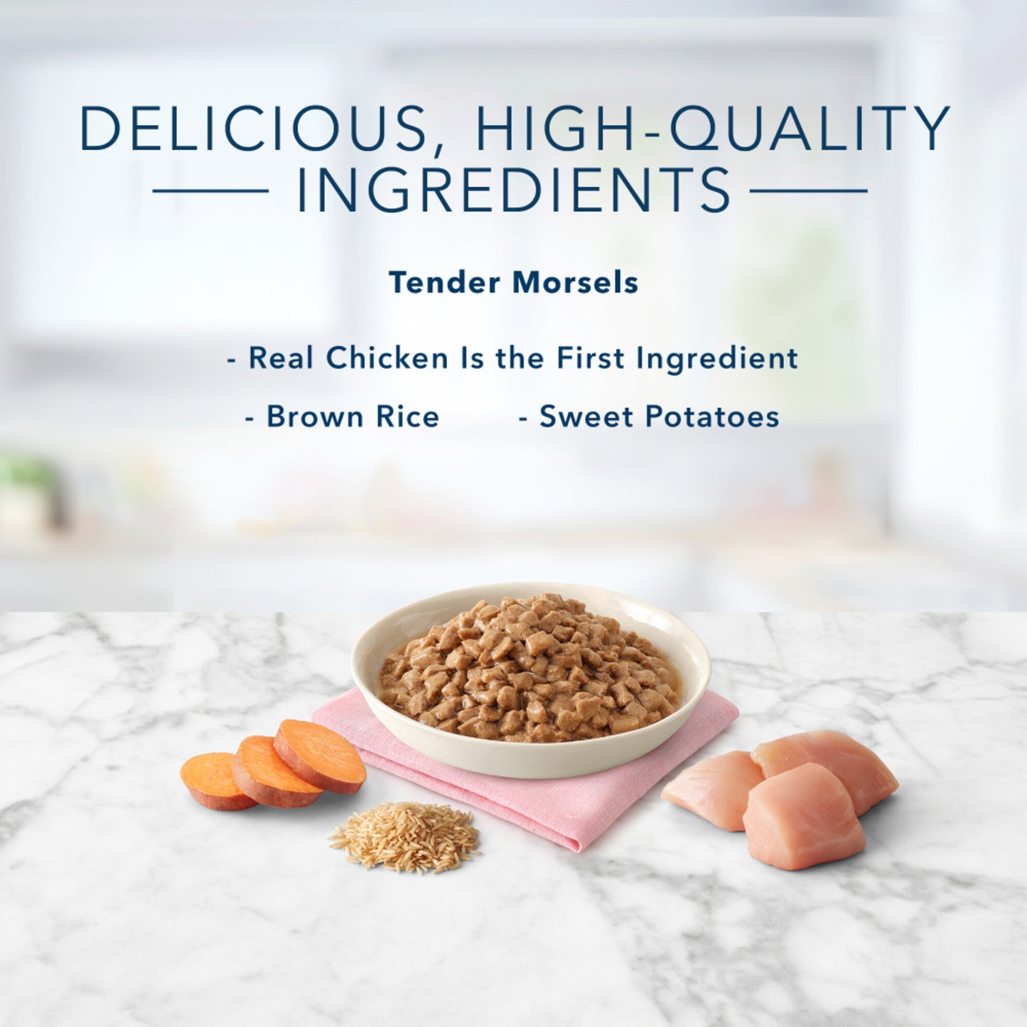 Blue Buffalo Tastefuls Natural Tender Morsels Chicken Entree Wet Cat Food