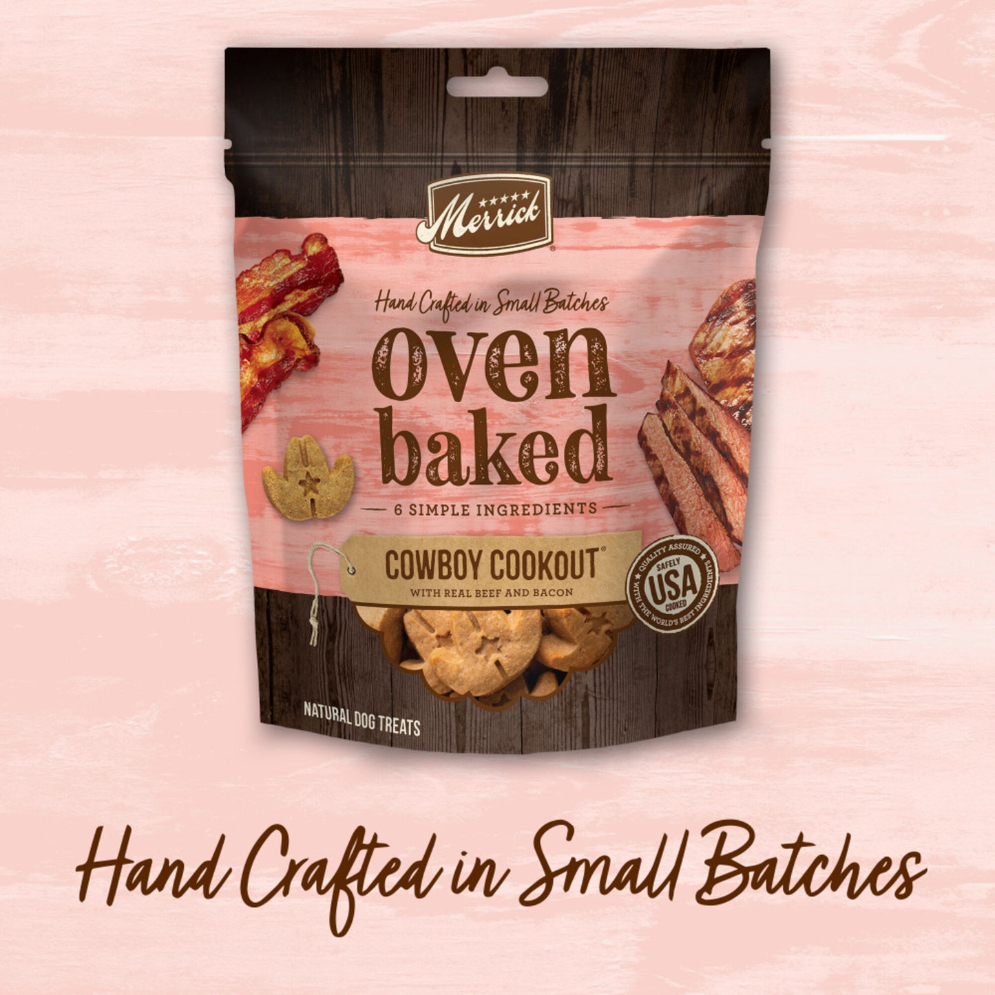 Merrick Oven Baked Cowboy Cookout Beef & Bacon Dog Treats