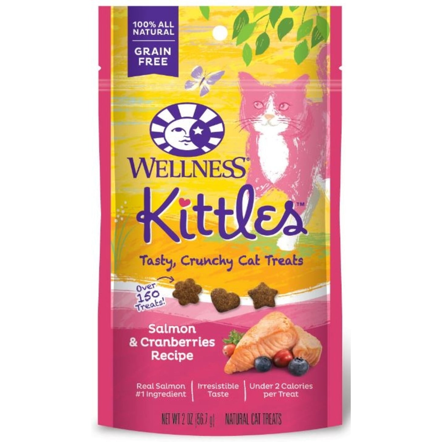 Wellness Kittles Crunchy Salmon & Cranberry Cat Treats