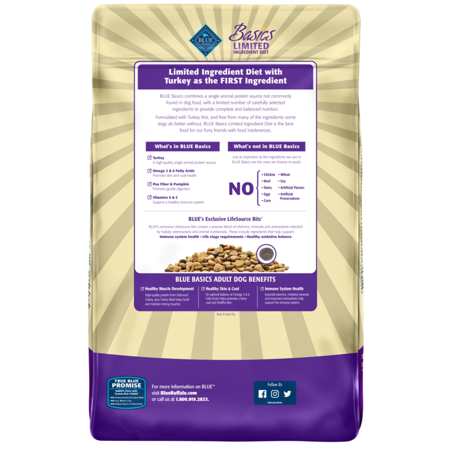 Blue Buffalo Basics Adult Turkey & Potato Recipe Dry Dog Food
