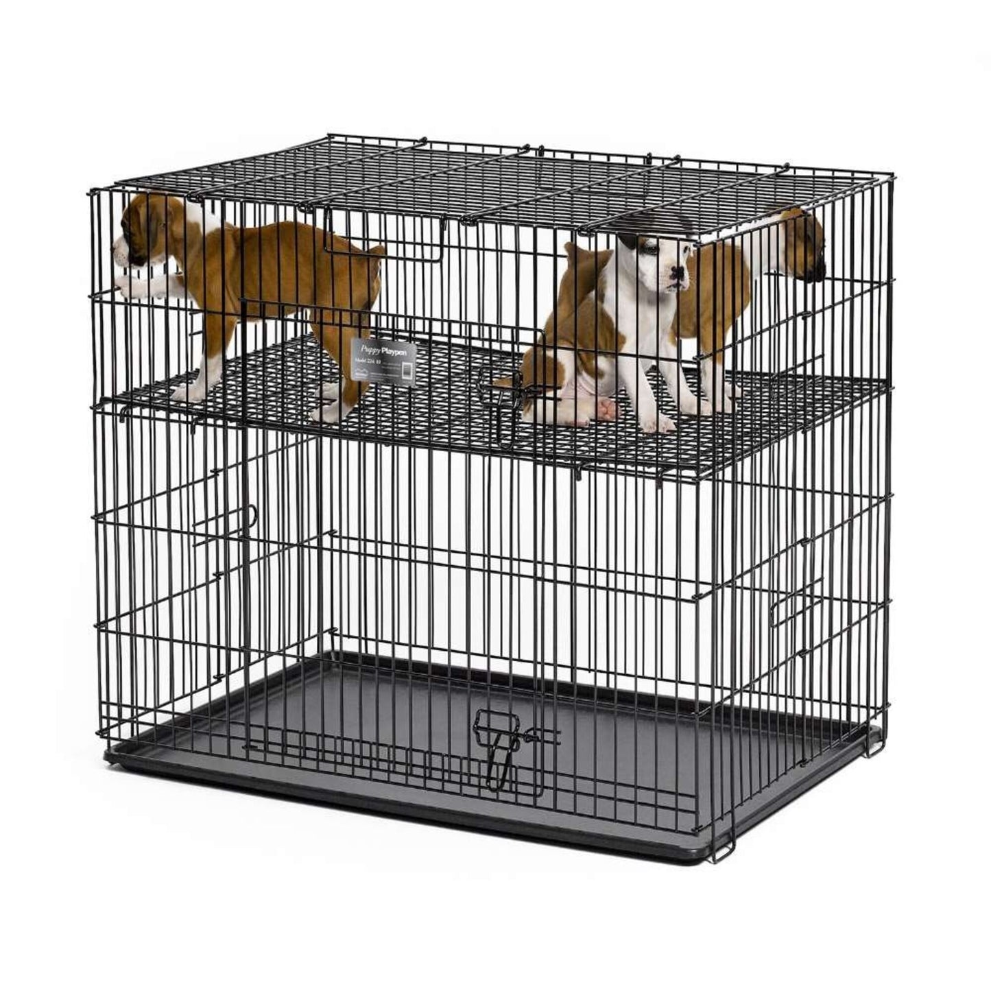Midwest Puppy Playpen with Plastic Pan and 1 Inch Floor Grid
