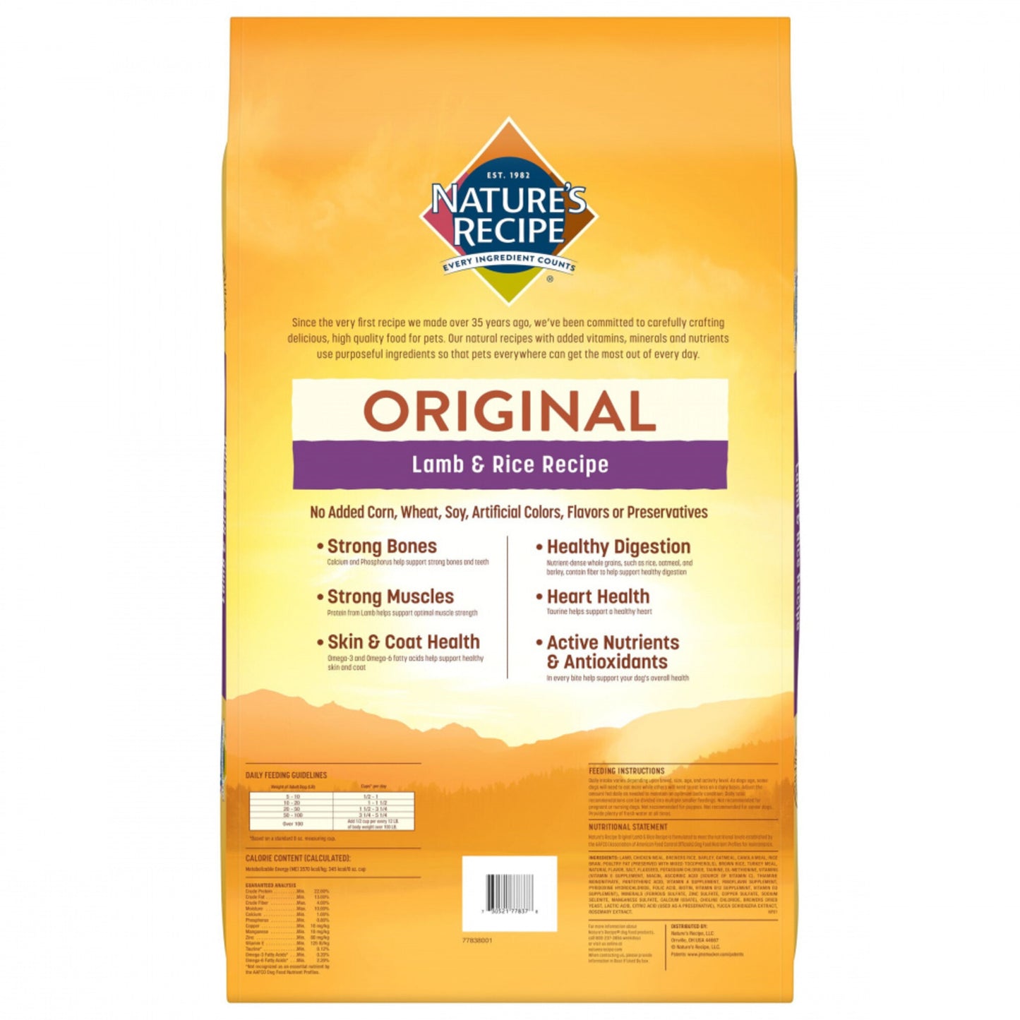 Nature's Recipe Adult Lamb Meal & Rice Dry Dog Food