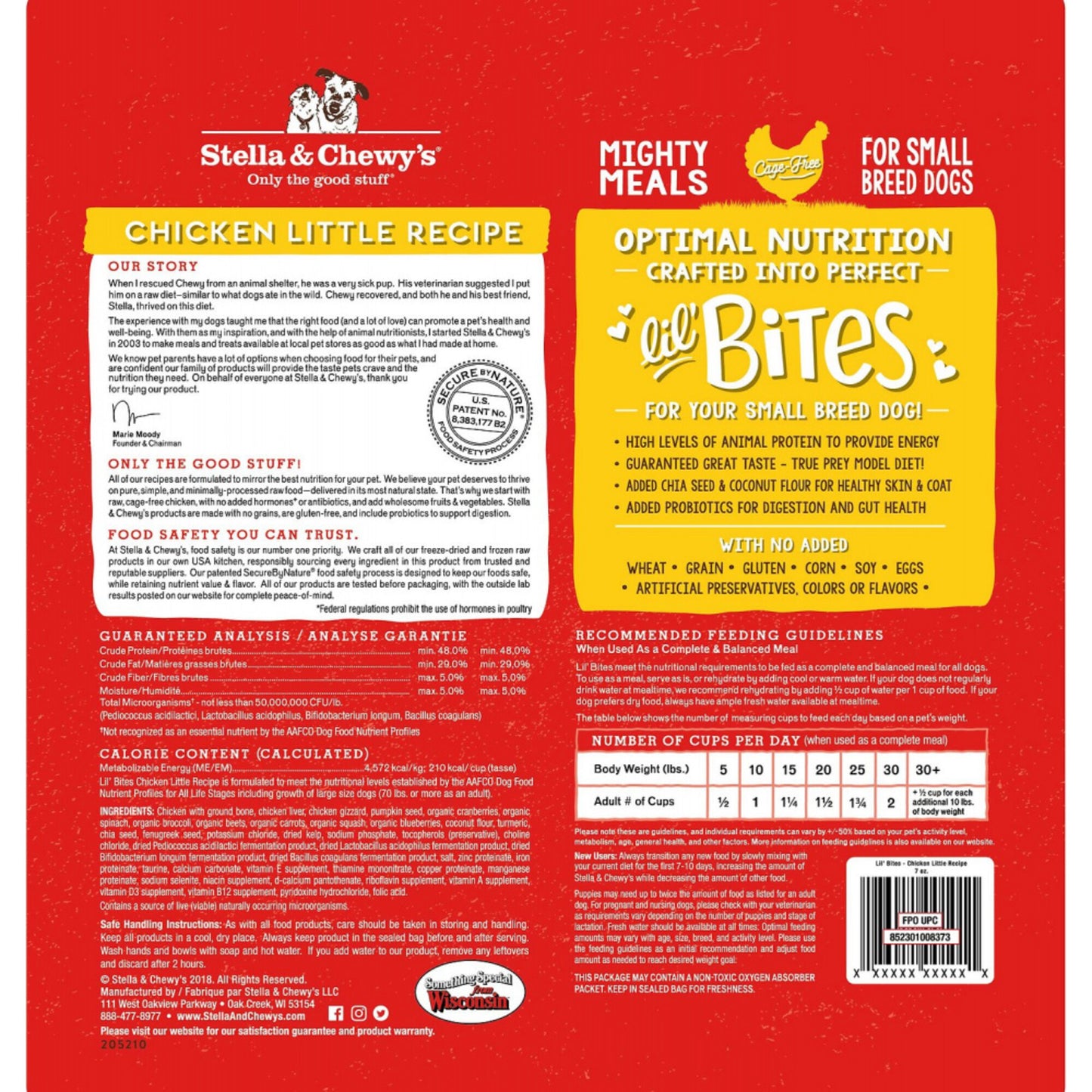 Stella & Chewy's Lil' Bites Chicken Little Recipe Freeze Dried Raw Small Breed Dog Food