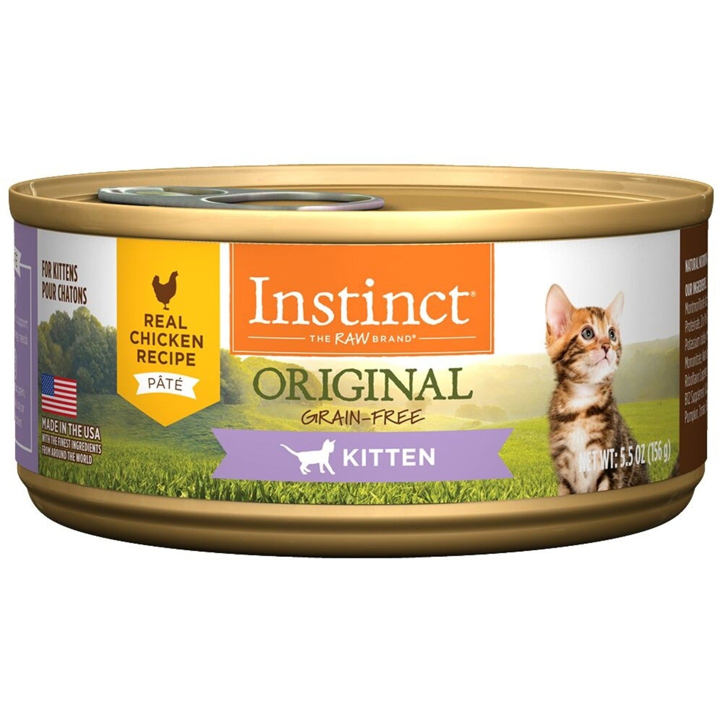 Instinct Kitten Grain Free Chicken Recipe Natural Canned Cat Food