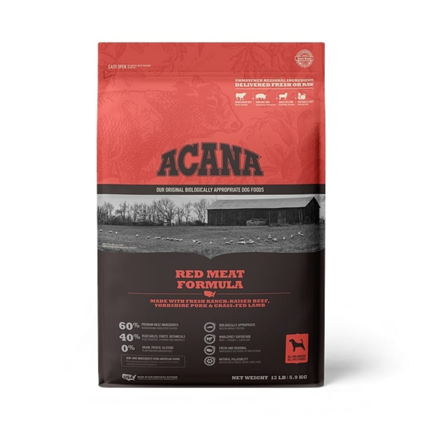 ACANA Red Meat Formula Grain Free Dry Dog Food