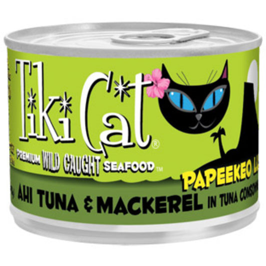 Tiki Cat Papeekeo Luau Ahi Tuna And Mackrel In Tuna Consomme  Canned Cat Food