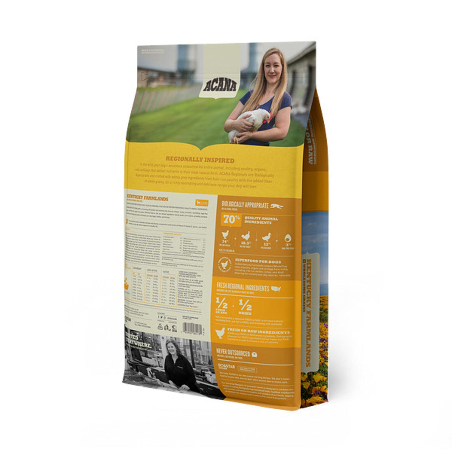 ACANA + Wholesome Grains Kentucky Farmlands Recipe with Chicken, Turkey & Duck Dry Dog Food