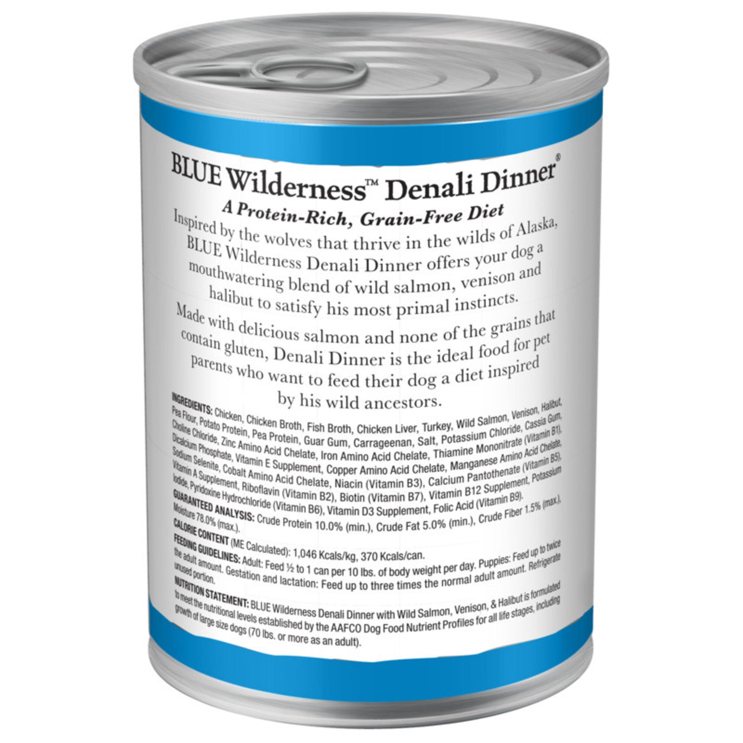 Blue Buffalo Wilderness Grain Free Denali Dinner with Salmon, Venison & Halibut Canned Dog Food