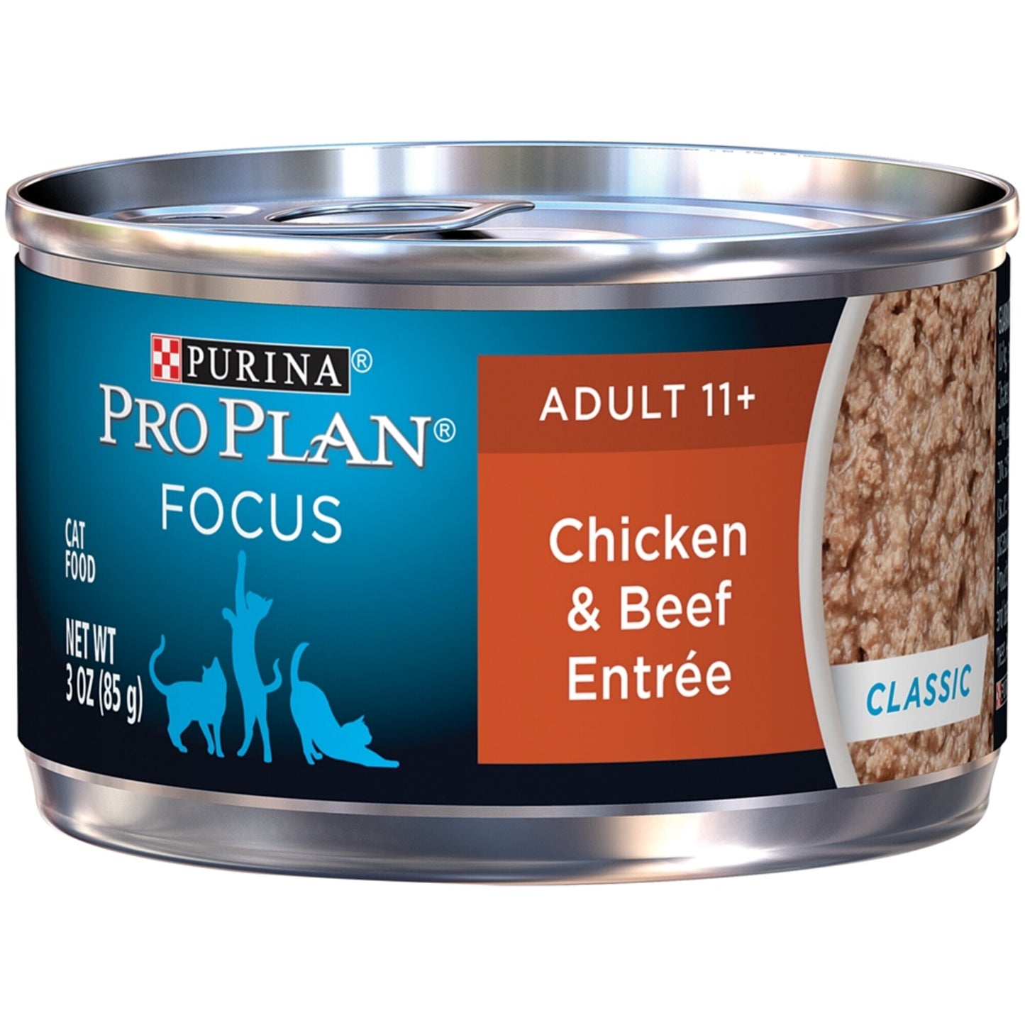 Purina Pro Plan Focus Senior Cat 11 + Chicken & Beef Entree Canned Cat Food