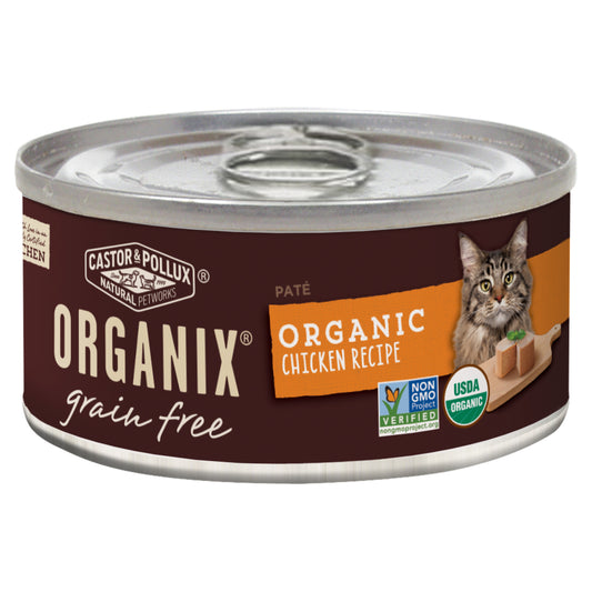 Castor and Pollux Organix Grain Free Organic Chicken Recipe Canned Cat Food