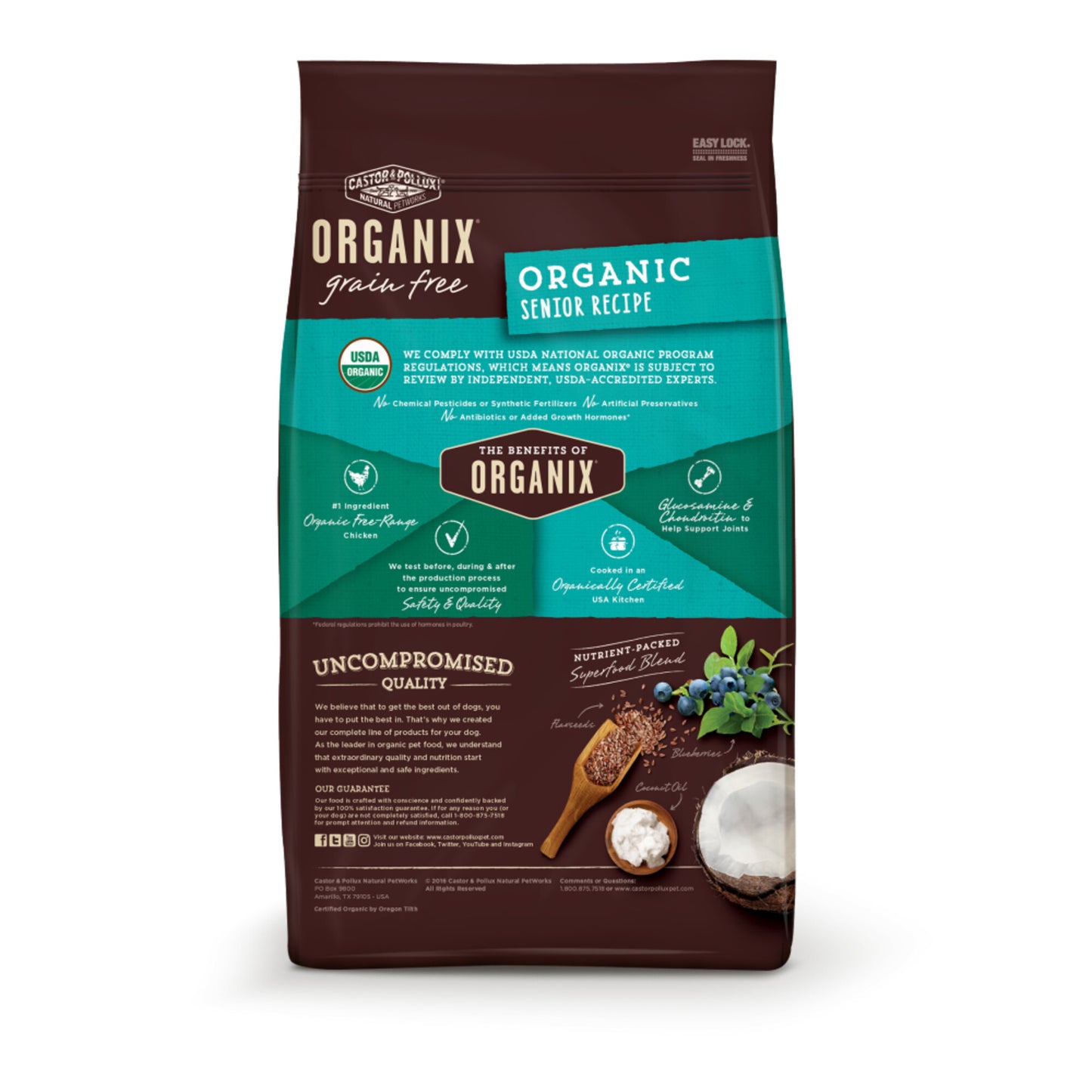 Castor and Pollux Organix Grain Free Organic Senior Dry Dog Food