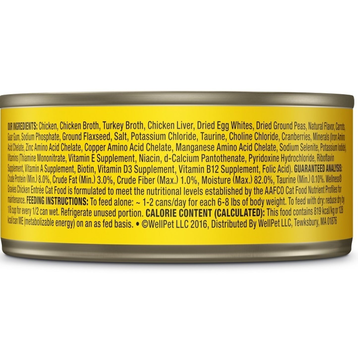 Wellness Grain Free Natural Minced Chicken Dinner Wet Canned Cat Food
