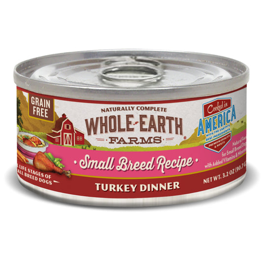 Whole Earth Farms Grain Free Small Breed Turkey Recipe Canned Dog Food