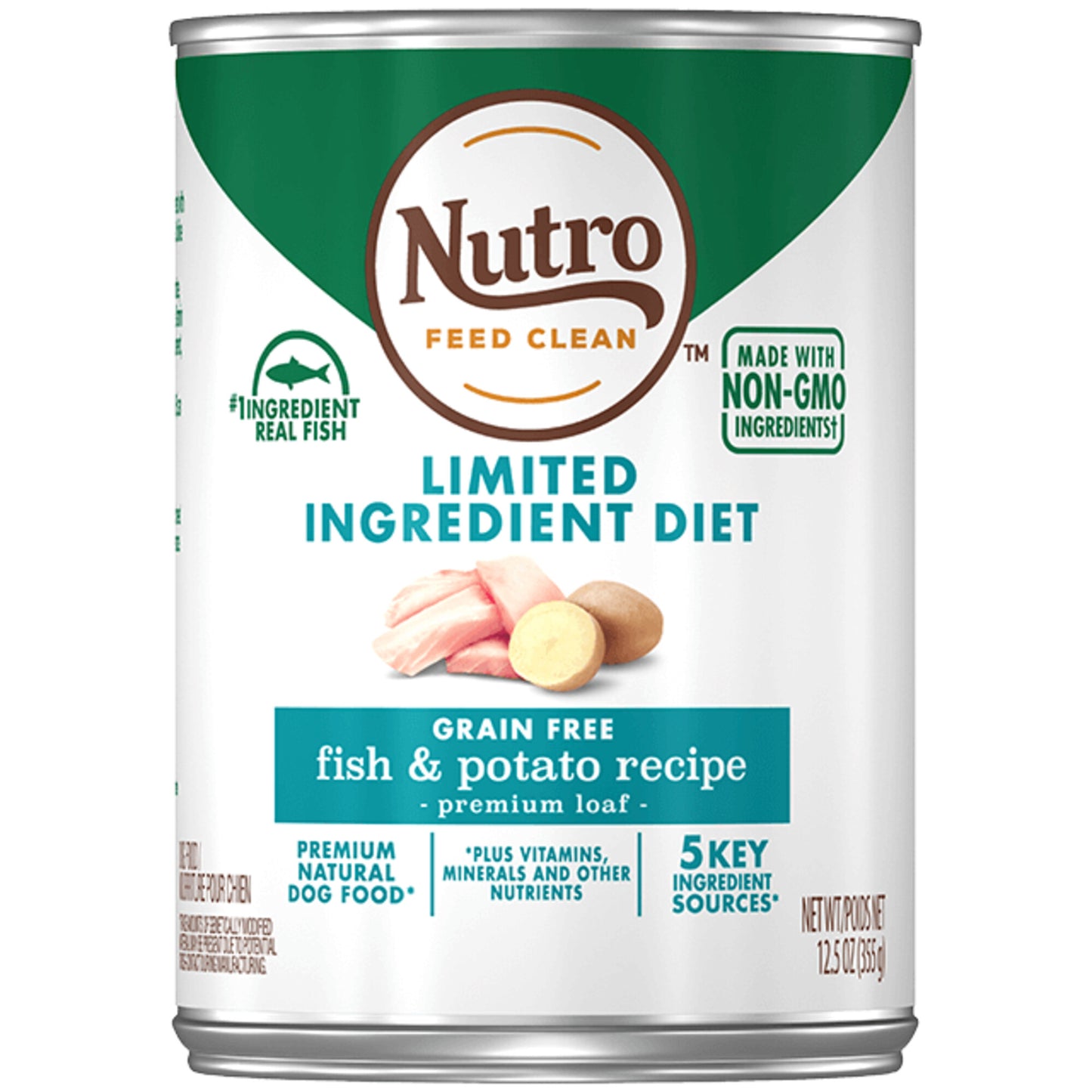 Nutro Premium Loaf Limited Ingredient Diet Fish & Potato Recipe Canned Dog Food