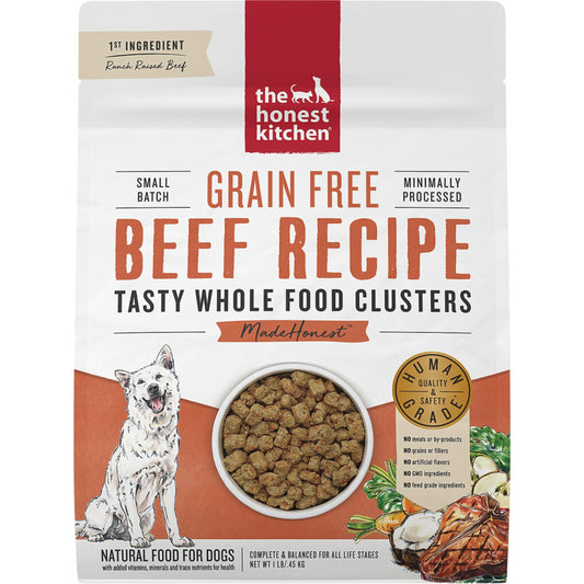 The Honest Kitchen Grain Free Beef Recipe Whole Food Clusters Dry Dog Food