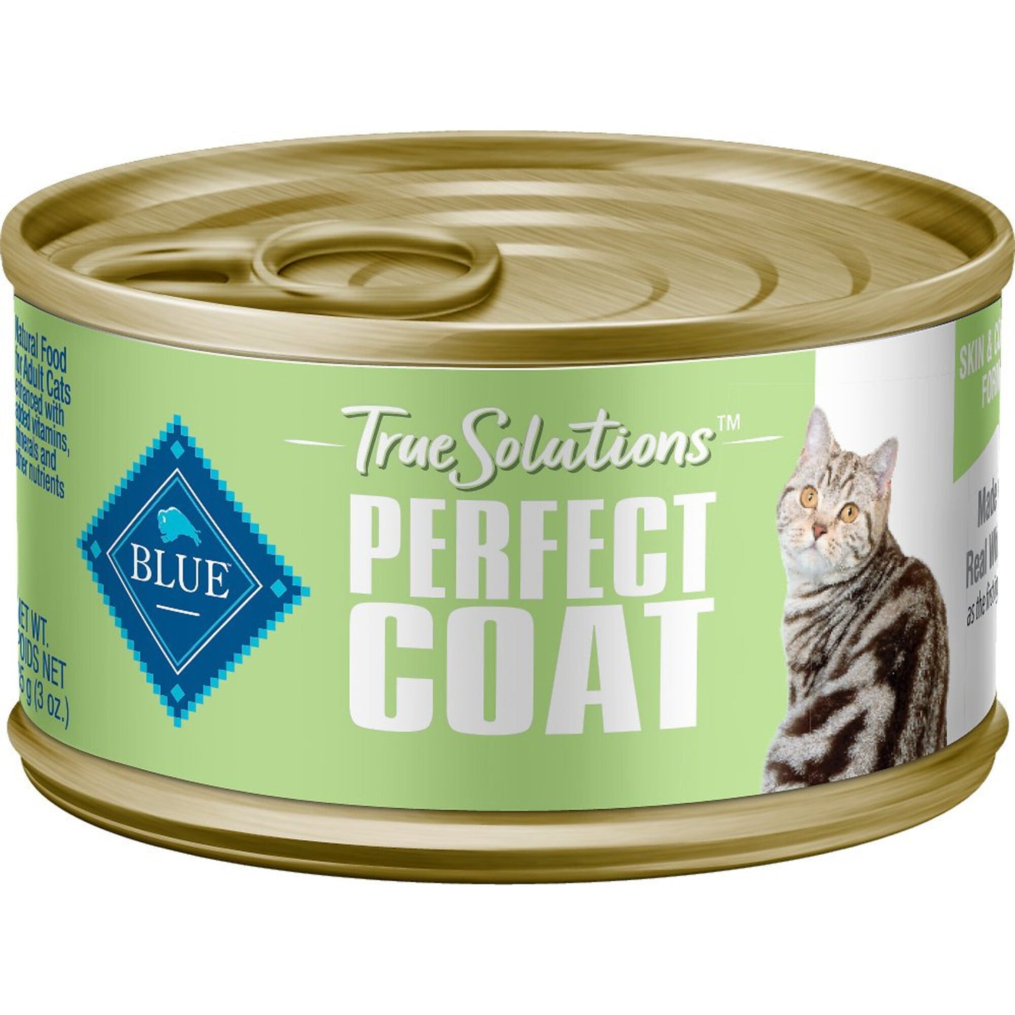 Blue Buffalo True Solutions Perfect Coat Natural Skin & Coat Care Whitefish Recipe Adult Wet Cat Food