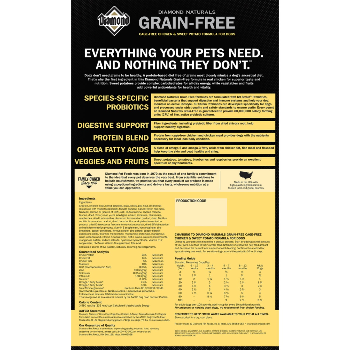 Diamond Naturals Grain Free Chicken & Sweet Potato Dry Dog Food