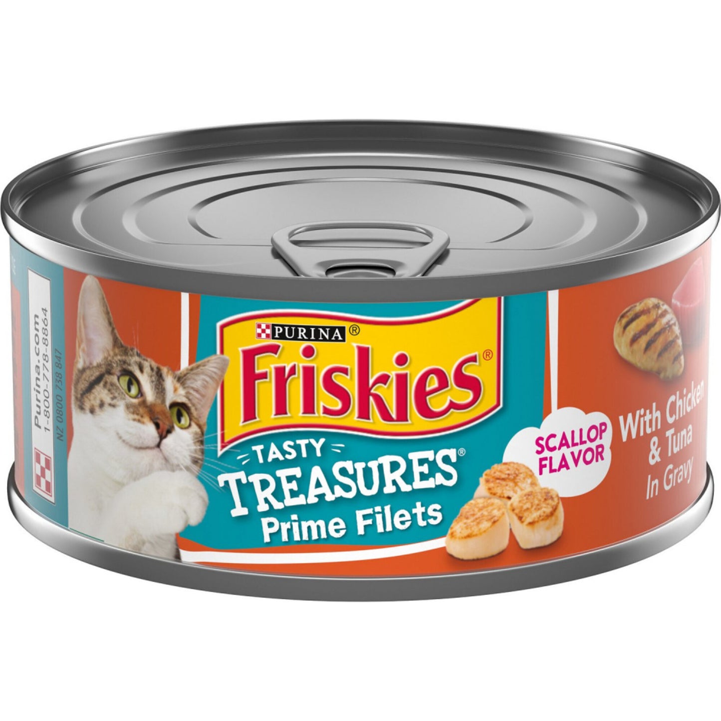 Friskies Tasty Treasures Gravy Chicken, Tuna & Scallop Wet Cat Food