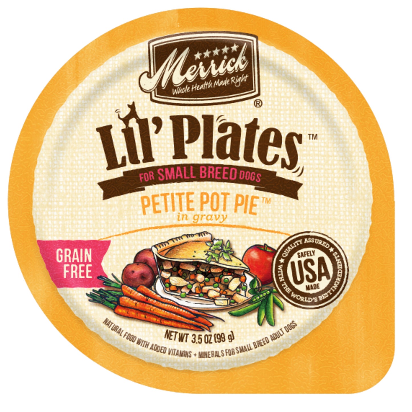 Merrick Lil' Plates Adult Small Breed Grain Free Petite Pot Pie Canned Dog Food