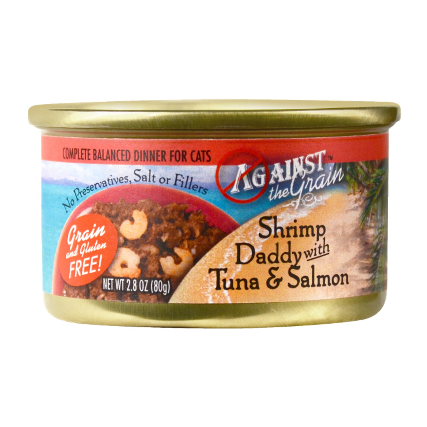 Against the Grain Shrimp Daddy with Tuna and Salmon Canned Cat Food