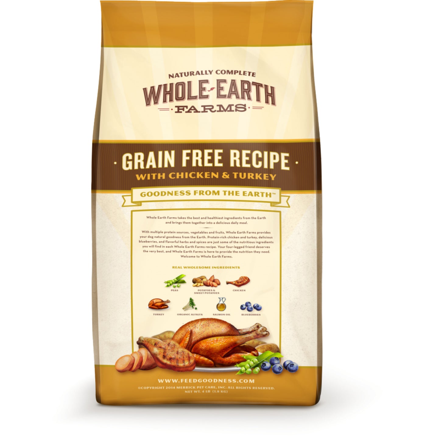 Whole Earth Farms Grain Free Recipe with Chicken and Turkey Dry Dog Food
