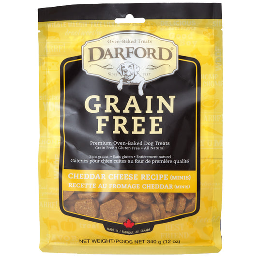 Darford Grain Free Cheddar Cheese Recipe Minis Oven Baked Dog Treats