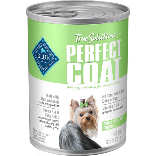 Blue Buffalo True Solutions Perfect Coat Natural Skin & Coat Care Whitefish Recipe Adult Wet Dog Food