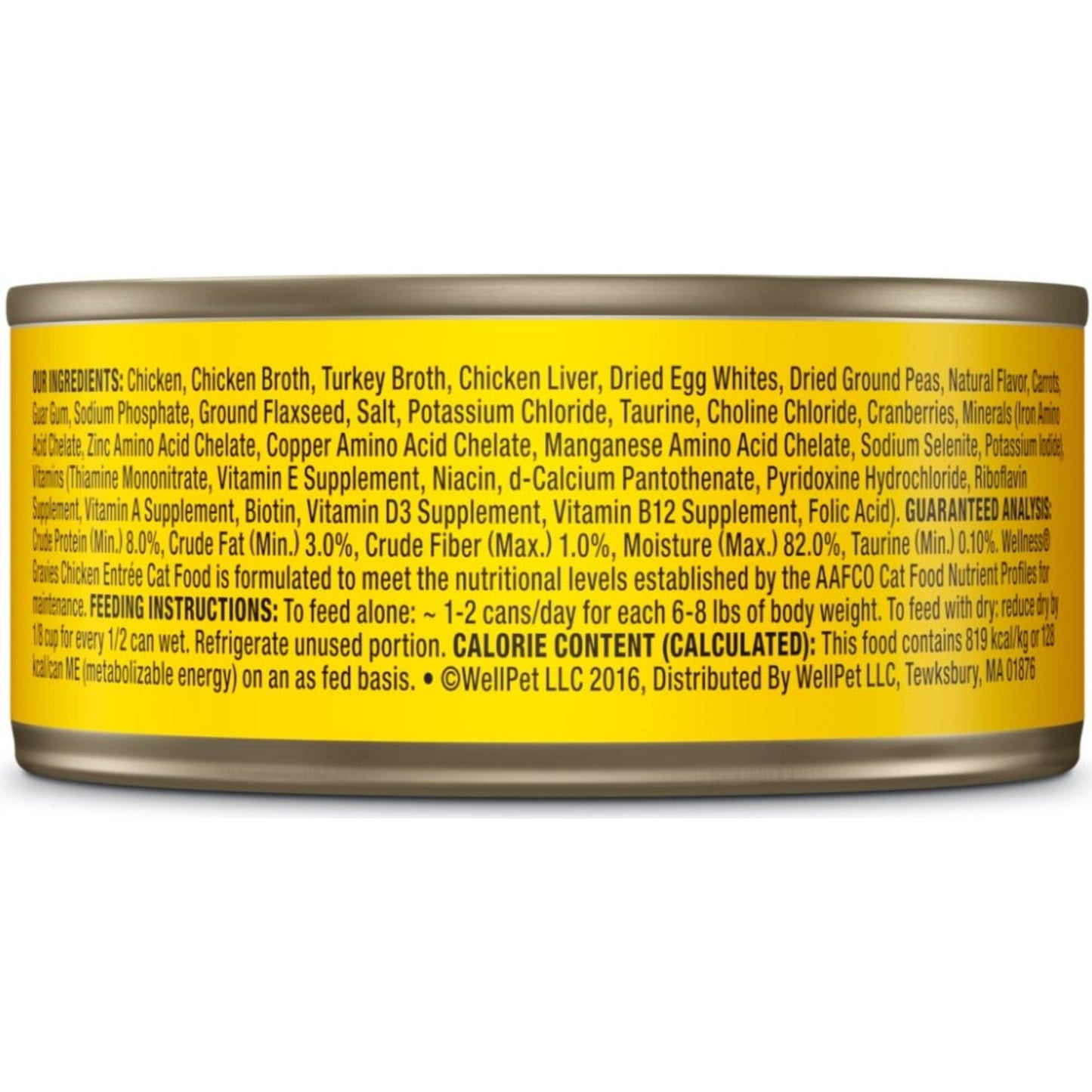 Wellness Natural Grain Free Gravies Chicken Dinner Canned Cat Food