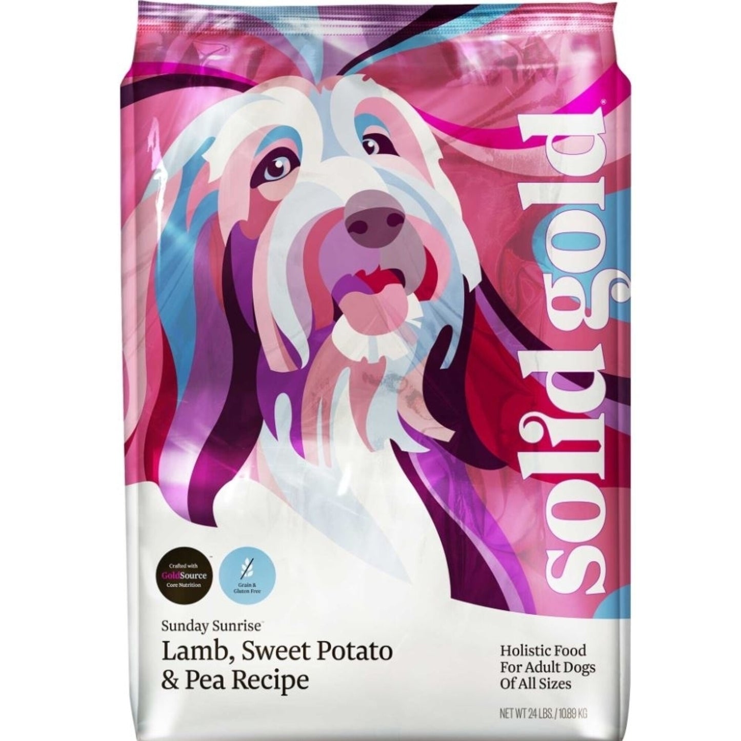 Solid Gold Sunday Sunrise Adult Grass Fed Lamb, Sweet Potato and Pea Recipe Dry Dog Food