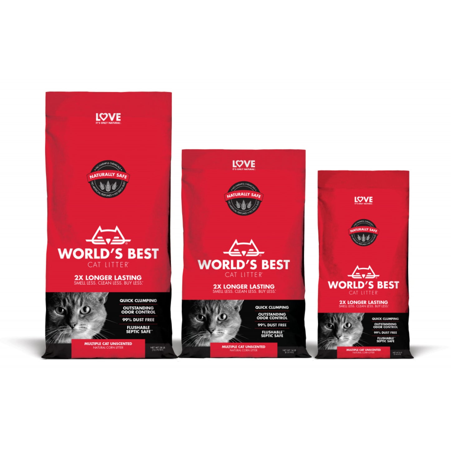 World's Best Multiple Cat Clumping Formula Cat Litter